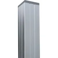 GartenLand Zaunpfosten Aluminium Steckzaunpfosten für Steckzäune, (68x68x2400 mm, zum Einbetonieren), Aluminium Pfosten