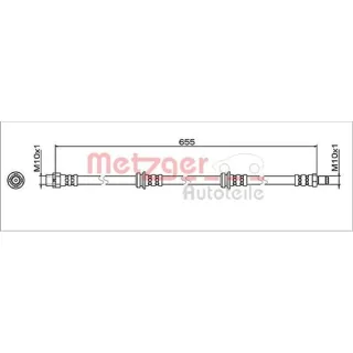 Metzger Bremsschlauch hinten links BMW Z4