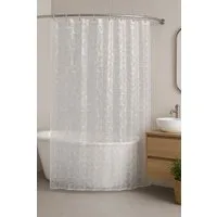 Euroshowers GmbH Duschvorhang 3D 180x200 Transparent, EVA Schimmelresistent Breite 180 cm