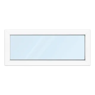 Fenster 120x50 cm, Kunststoff Profil aluplast IDEAL® 4000, Weiß, 1200x500 mm, einteilig festverglast, 2-fach Verglasung, individuell konfigurieren