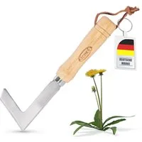 ECENCE Fugenkratzer Unkrautstecher Edelstahl Fugenmesser Entfernen von Moos & Unkraut, mit Holzgriff
