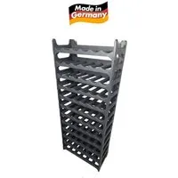 ALPFA Weinregal für 72 Flaschen anthrazit Made in Germany Flaschenregal, Spar-Set, Made in Germany auch für 1,5 Liter Flaschen geeignet
