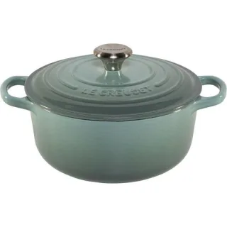Le Creuset Signature Bräter rund 20 cm Sea Salt