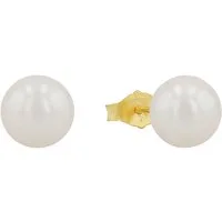 Amor Paar Ohrstecker, Made in Germany - mit Süßwasserzuchtperle