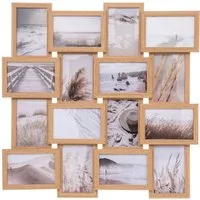 Atmosphera Créateur d'intérieur Bilderrahmen Multirahmen für 16 Fotos MIA, 55,5 x 55,5 cm, (einzeln)