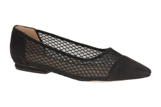 Peter Kaiser Damen Ballerinas 9-72119-46 Schwarz Velourleder Slipper F - norm...