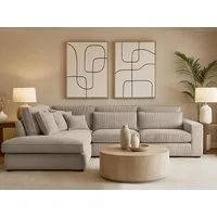 Beautysofa Ecksofa mit dekorativen Kissen PARMA, im modernes Design, klassische Polsterecke inklusive Wellenfedern, Ottomane links oder rechts wählbar