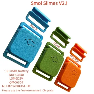 Smol Slimes V2.1-Q Tracker (SlimeVR Compatible) LSM6DSV IMU and QMC6309 Magnetometer Integration for 360° Full-Body VR T