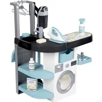 Smoby Kinder-Waschmaschine Rowenta Haushalts-Set, Waschsalon, Made in Europe