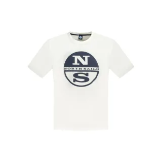 North Sails Weißes Baumwoll-T-Shirt für Herren