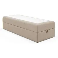 Best for Home Boxspringbett Single-Box Bett mit Bonell H3 Matratze & Stauraum (Boxbett, Rahmenbett, Gästebett, Jugendbett, Kinderbett, 1-St., 70x200 80x200 90x200 100x200 cm), Integrierter Bettkasten, platzsparendes Design