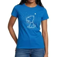 Spreadshirt T-Shirt Peanuts Snoopy Sterne Sternzeichen Frauen T-Shirt (1-tlg)