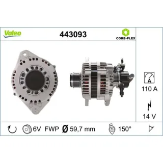 Valeo Lichtmaschine Opel Astra Corsa Meriva