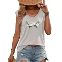 PYLIKE Tanktop Damen bequemes Elegant Ärmellos-Shirt Kurzarm Lockere Tanktop Bequem für Freizeit und Büro,Strandurlaub