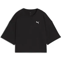 PUMA T-Shirt WARDROBE ESS Kurzes Oversized-T-Shirt Damen