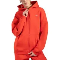 Smilodox Hoodie Lyanna, Oversize Zip Kapuzenpullover mit Reißverschluss, Flauschig Sweatshirt Kängurutasche Pulli Sweater warm bequem Streetstyle Alltag