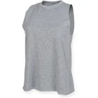 SF Women Tanktop Ladies High Neck Vest Damen T-Shirt