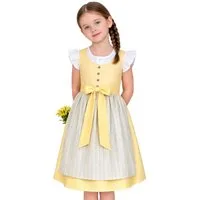 Isar-Trachten Dirndl Kinderdirndl 3tlg. - TRISTY - zartgelb