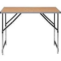 EUGAD Campingtisch (1-St), höhenverstellbar klappbar aus MDF, Aluminium Stahl