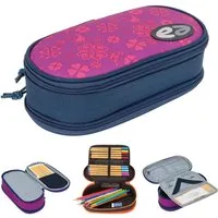 yzea® Federmäppchen Mäppchen Box Federtasche Stifteetui, Schülermäppchen Pencil Case 2 Fächer Schule + Take it Easy Flasche