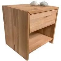Meble Stolrus Schlafzimmer-Set Nachtkommode Nachtschrank JUDITH / SOFIE Kernbuche massiv geölt, Kernbuche massiv, robust