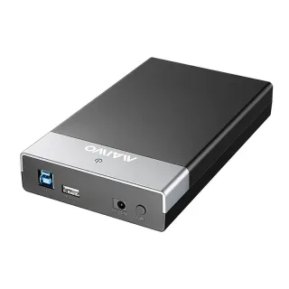 MAIWO K3568D HDD Enclosure 2.5/3.5inch SSD Case USB3.0 to SATA3.0 5Gbps External Case with USB2.0 Expansion Mobile Porta