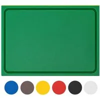 Morleos Schneidebrett Schneidebrett mit Saftrille aus HDPE 500 Kunststoff, Kunststoff, (1-St., Schneidebrett), HDPE500 Kunststoffbrett, mit Saftrille, extra dick