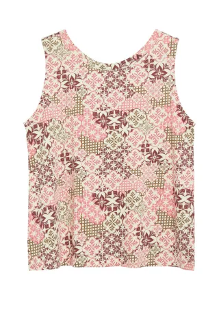 s.Oliver Red Label - Ärmelloses Basic Top beige/pink - Gr. - 40