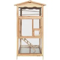 HOME DELUXE Vogelkäfig PICO Sittichkäfig, Kleintierkäfig, Hochwertiges Tannenholz