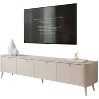 Lookway TV-Schrank CELESTE 200 cm mit Beleuchtung auf Füßen (mit LED Beleuchtung)