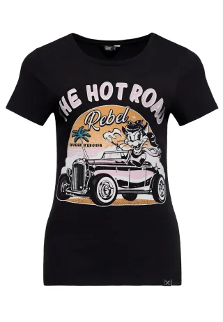 Queen Kerosin Damen T-Shirt The Hot Road Rebel