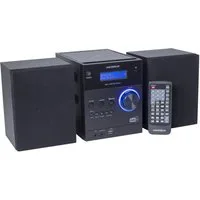 Universum MS 300 black Kompaktanlage (Stereoanlage mit CD, DAB+, UKW Radio, Bluetooth, AUX In und USB)