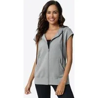 Imily Bela Kapuzenpullover Damen ärmelloses Sweatshirt mit Reißverschluss (Packung, 1-tlg., 1per-Pack) mit Kapuze