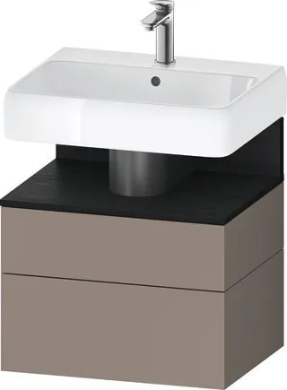 Duravit Qatego Waschtischunterbau wandhängend Basalt Matt 590x470x590 mm - QA4393016430000 QA4393016430000