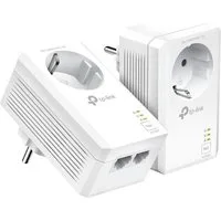 tp-link TL-PA7027P KIT Netzwerk-Adapter, AV1000 2-Port Gigabit Powerline Adapter mit Steckdose
