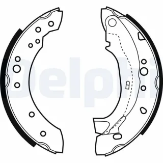 Delphi Bremsbacken hinten Citroen C2 C3 Peugeot 1007