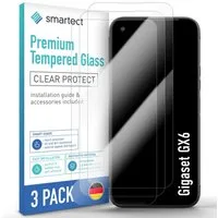 smartect Displayschutzglas 3X Schutzglas Panzerfolie Klar für Gigaset GX6 für Gigaset GX6, Set, 3 Stück, 0.3 mm Ultra-klar, 9H Härte, Kratzfest, Stoßfest, Blasenfrei, Oleophob