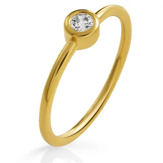 Orphelia 'Classic' Damen-Ring aus 925er Sterlingsilber – Gold ZR-7526/G