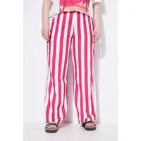 Studio Untold Schlupfhose Musselin-Hose Wide Legs Streifen Elastikbund