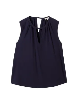 Tom Tailor - Feminine Bluse blau - Gr. - 34