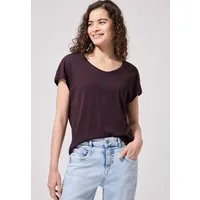 STREET ONE STUDIO V-Shirt im soften Baumwoll-Mix