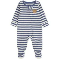 HUGGIES babywear Schlafoverall HUGB FOOTED COVERALL mit süßer Bärchenstickerei