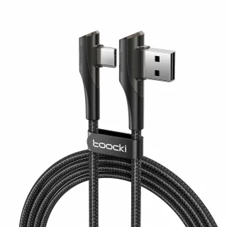 Toocki TQ-X15A3 3A USB-A to USB-C Cable Fast Charging Data Transmission Copper Core Line 1M/2M Long for iPhone 15 15Plus