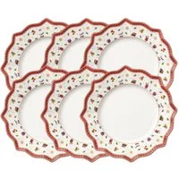 Villeroy & Boch Teller-Set Toy's Delight Speiseteller weiss 29 cm Set6, Premium Porcelain