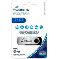 Mediarange Mediarange USB Stick 128GB Speicherstick Swivel Swing silber USB-Stick