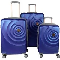 Crosstravel Kofferset Amy, 4 Rollen, (3 tlg., Hartschalen Trolley-Set), Robuste Hartschale mit TSA-Schloss und Wasserabweisender Oberfläche