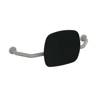 Hewi 801 Rückenstütze 801.51.917395 Wandabstand 230mm, Lehne tiefschwarz, felsgrau