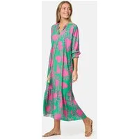Rayshyne Maxikleid PM-32 (Sommerkleid Jersey Strandkleid mit Muster in Einheitsgröße)