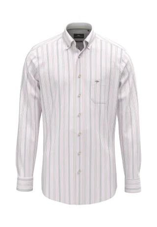 FYNCH-HATTON - Washed Oxford Stripe, B.D. 1/1 magnolia - Gr. - L