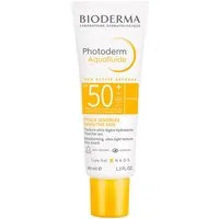 Bioderma Sonnenschutzfluid Photoderm Aquafluide LSF 50+, feuchtigkeitsspendendes & mattierendes Sonnenfluid